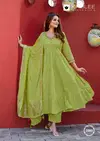 Taneja By Kadlee Pure Cotton Surat Kurti With Bottom Dupatta Wholesale Market